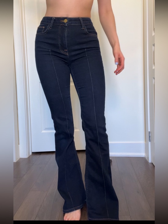 Reiss Denim - Reiss Dark Navy High-Rise Flare Jeans bell bottom